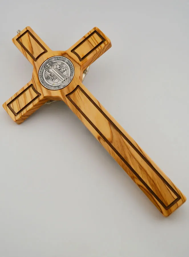 Saint Benedict Wood Cross - 30 cm (pic 4)