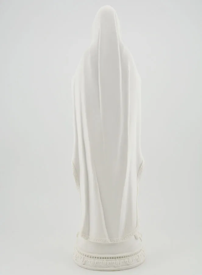 Our Lady of Lourdes & her Golden Rosary Statue - 30 cm (pic 4)