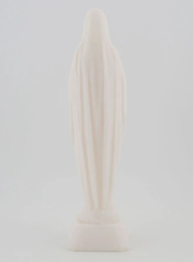 Our Lady of Lourdes Alabaster Statue - 16 cm (pic 4)