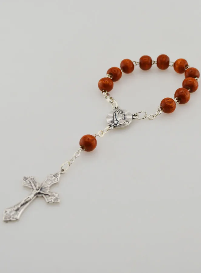 Wooden Decade Rosary Bracelet (pic 4)