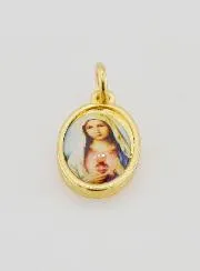 Sacred Heart of Mary Golden Medal - 1,5 cm