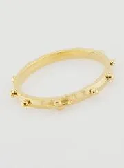 Religious Golden Rosary Decade Ring - Size 64