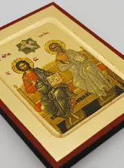 Greek Byzantine Icon Holy Trinity - 17 cm