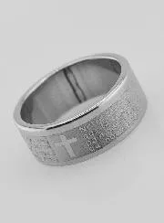 Our Father's Prayer Religious Ring - Size 54