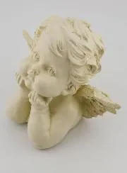 Blowing Guardian Angel Statue - 13 cm