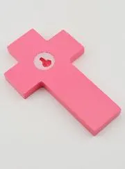 Children of the World Pink Wood Cross