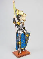 Saint Joan of Arc Polychromed Statue - 20 cm