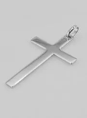 925 Silver Large Cross Pendant - 5 cm