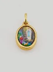 Our Lady of Lourdes Golden Medal - 1,4 cm