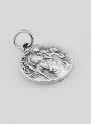 Saint Christopher Silver Metal Medal - 1,5 cm