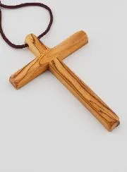 First Communion Olive Wood Cross - 10 cm