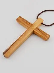 First Communion Olive Wood Cross - 10 cm
