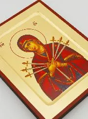 Byzantine Icon Our Lady of the Seven Sorrows - 17 cm