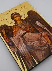 Byzantine Icon Grey Saint Michael the Archangel - 25 cm
