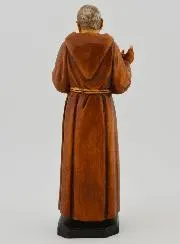 Holy Father Pio Handpainted Polychromed Statue - 15 cm