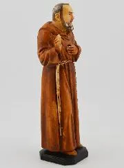 Holy Father Pio Handpainted Polychromed Statue - 15 cm