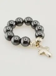 Decade Rosary with Genuine Beads - Hematite