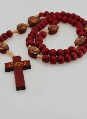 Wooden Rosary Saint Michael Archangel