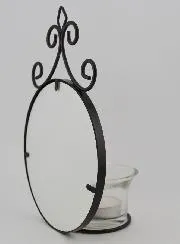 Candleholder Icon Our Lady of Lourdes - 18 cm