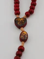 Wooden Chaplet Our Lady Untier of Knots Rosary