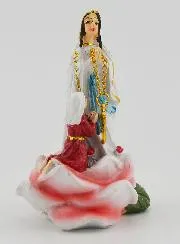 Our Lady of Lourdes with St. Bernadette Statue - 9 cm