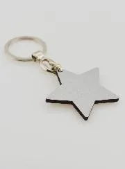 Our Lady of Lourdes Star Key Ring - 4 cm
