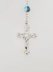Lourdes Fashion Rosary - Rainbow Beads -70cm