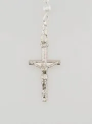Lourdes Rosary with Pearlescent White Pearls and Clasp
