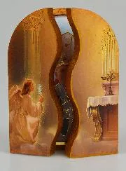 Triptych Icon Saint John Paul II - 12 cm