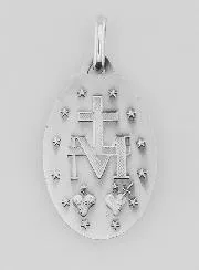 Miraculous Medal in 925 Silver - 23 mm
