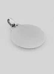 Solid Silver Medal Virgin Mary with Baby and Flowers - 1,8 cm