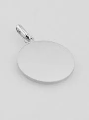 Solid Silver Medal Virgin Mary with Halo Veil - 1,8 cm