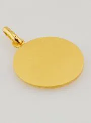 Virgin Mary in Prayer Medal - Gold Plated - 1,8 cm