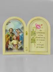 Diptych Icon Holy Family + Blessing Prayer