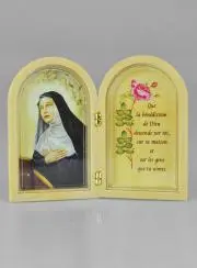 Diptych Icon Saint Rita + Blessing Prayer