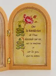 Diptych Icon St Anthony of Padua + Blessing Prayer