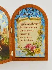 Diptych Icon Our Lady Untier of Knots + Blessing Prayer