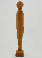 Our Lady of Prayer Statue - Wood Tone - 24 cm