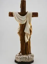 Saint Francis at the Foot of the Cross Statue - 30 cm