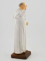 Pope Francis Polychromed Statue - 20 cm