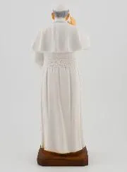 Pope Francis Polychromed Statue - 20 cm