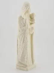 Virgin Mary with Baby Jesus Statue - Ivory Look - 25 cm