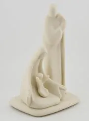 Holy Family Handcrafted Modern Statue - Porcelain - 16 cm