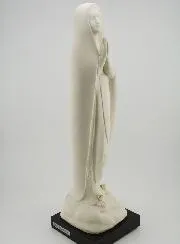 Virgin Mary Statue Lourdes Handcrafted Modern - 35 cm