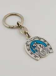 Saint Christopher Key Chain - Horseshoe - 3,5 cm