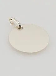 Virgin Mary's Profile Medal - Silver and Gold - 1,7 cm