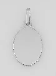 Our Lady of the Veil Solid Silver Medal - Oval-shaped - 1,7 cm
