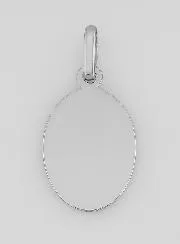 Our Lady of the Veil Solid Silver Medal - Oval-shaped - 1,7 cm