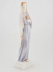 Holy Virgin Mary Statue with Roses Handpainted - 25 cm