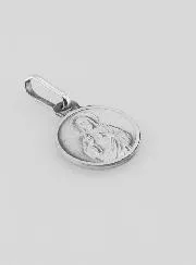 Scapular Medal in 925 Solid Silver - 1,2 cm